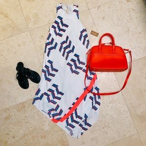 Rachel Roy Geometric Asymmetrical Hem Maxi NWT